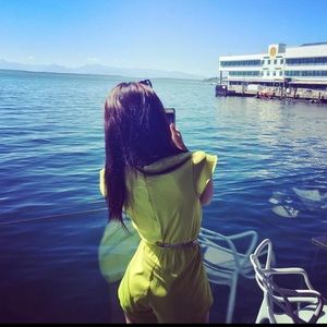 Neon yellow/green romper